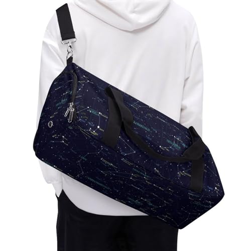 Starry Sky Constellation Large Capacity Portable Fitness Bag, Easy to Carry - color: Starry Sky Constellation