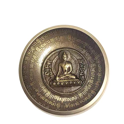 Copper Bowl 11cm Handmade Tibetan Singing Bowls Scripture Buddha Sound Bowl Yoga Meditation Buddha Sound Bowl Ornamentfor for Healing Prayer Bowl,A - color: A