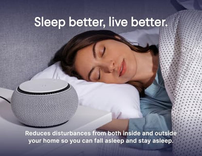 SNOOZ Smart White Noise Machine - Real Fan Inside for Non-Looping Sound, Portable Sleep Aid for Adults, Dogs, Travel, Home, Bedroom, Sleeping, Office Privacy, Therapy, & Baby Registry Essential- Cloud - color: Cloud