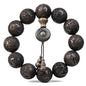 Zen Dear Unisex Burried Ebony Prayer Beads Buddha Buddhist Prayer Beads Meditation Mala Necklace Bracelet - style: Carving 20mm 12 Beads