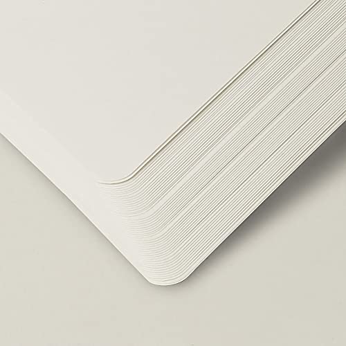 Hardcover Notebook Blank Journal Sketchbook for Drawing, Medium 5.5 by 8.4 Inch, 100 GSM Thick Paper (Grey, Plain) - color: Gray