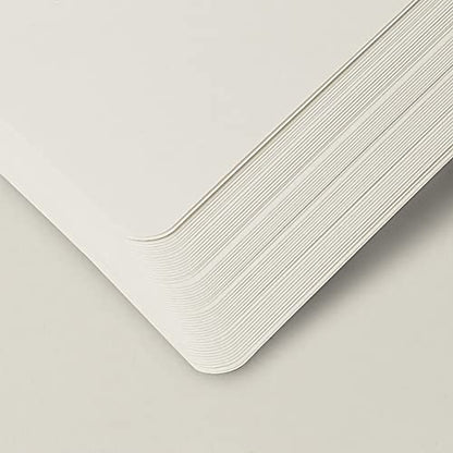 Hardcover Notebook Blank Journal Sketchbook for Drawing, Medium 5.5 by 8.4 Inch, 100 GSM Thick Paper (LightBlue, Plain) - color: LightBlue