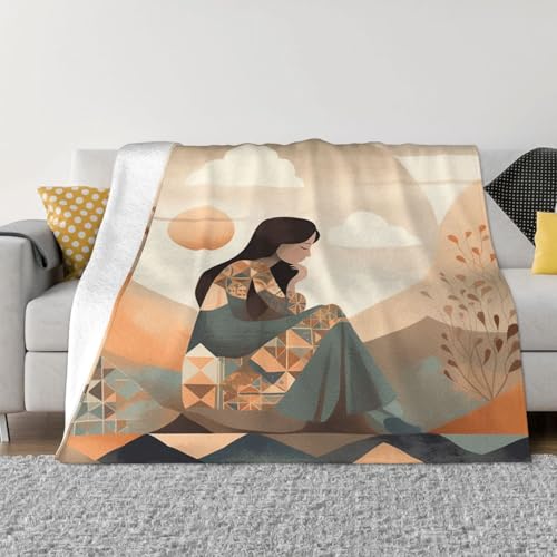 Ultra-Soft Micro Fleece Blanket Lightweight Flannel Fuzzy Blanket Meditation Throw Blanket 80"x60" Warm Cozy Plush Blanket Air Conditioning Quilt Large Fleece Blanket for Bed Couch Sofa - size: 80"x60"
