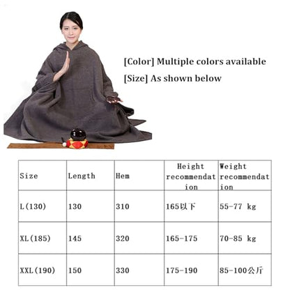 Meditation Clothing,Plush Meditation Cloak Meditation Cloak Meditation Clothes Monk Clothes Layman Clothes Thick and