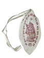 Gaumukhi Jap Mala Bag Hare Ram Hare Krishna Design Indian Handicraft Cotton Mala Chanting Prayer Jholi Mantra Japa Meditation & Yoga Prayer Bag (White) - color: White