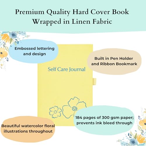 Self Care Journal for Women | 12 Guided Months of Self-Love with Daily Prompts for Better Mental Health and Gratitude | Anxiety Relief Gift | Christmas Gift for Mom