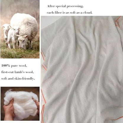 Luxury Cashmere Pashmina Style Shawl - Silk & Wool Blend Scarf, Lightweight Skin-Friendly Wrap - color: Honeycomb Fabric - Grey