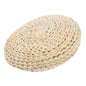 SOLUSTRE Yoga Mat Companion: 30x30cm Round Straw Braid Meditation Cushion Hand-Woven Seat Pad