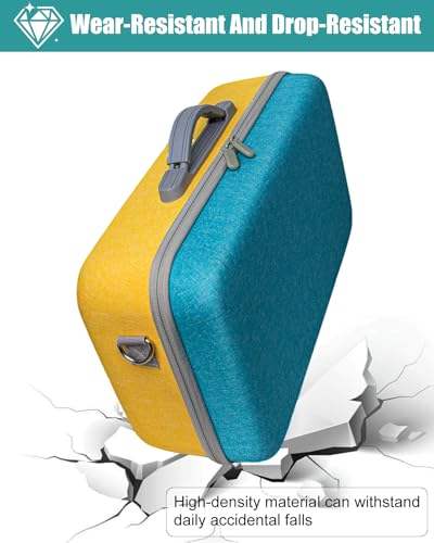 Hard Case for Liene M100 M200 4x6'' Photo Printer, Wi-Fi Picture Phone Printer Portable Travel Protective Storage Bag (Case Only) - color: M100 M200 4x6 Blue-Yellow