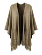 Ferand Shawl Wraps for Women, Cozy Lightweight Poncho Cape with Pockets, Warm for Fall Winter Travel - color: Khaki