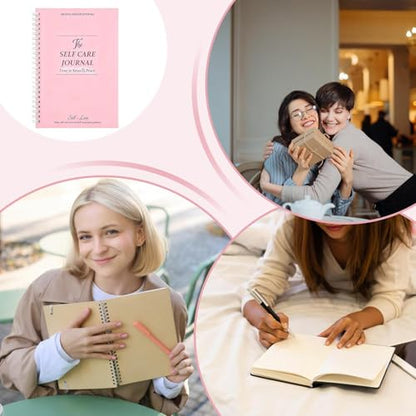 Wellness Journal - Personal Smooth Writing Guide, Prompt Notebook Planner | Guided Reflection, Inspires Positivity, Self Care Book, Ideal For Productivity, Gratitude, Meditation, 21x4.8cm