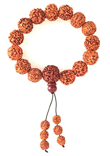 OMA Rudraksha Bracelet Spiritual Healing Stretch Bracelet to Regulate Blood Pressure and Body Fat BRAND - style: Meditation