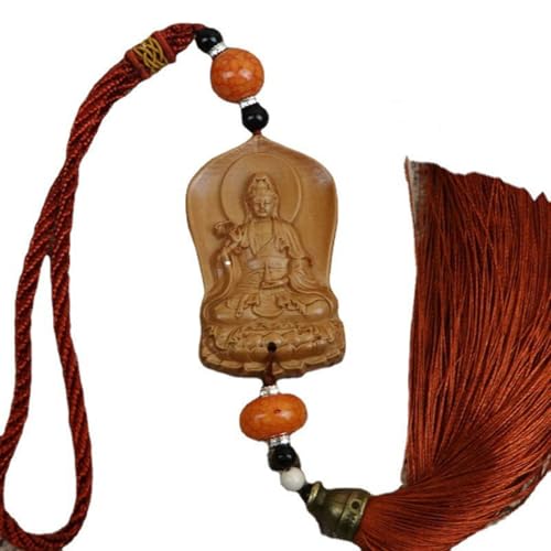Antique Guanyin Wooden Statue Accents Zen Meditation Wood Sculpture Decor for Living Room Spa Or Yoga Studio Centerpiece Books Living Room Bedroom Ornament