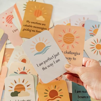 Daily Glow Affirmation Cards – Daily Positivity & Self-Care Deck - color: Affirmations Cards