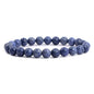 Justinstones Gem Semi Precious Gemstone 8mm Round Beads Stretch Bracelet 7 Inch Unisex - color: Blue Sponge Coral