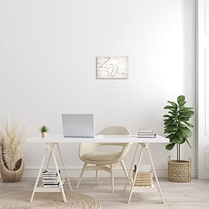 Relaxing Zen Den Sign Minimal Charming Typography - size: 10"L x 15"W