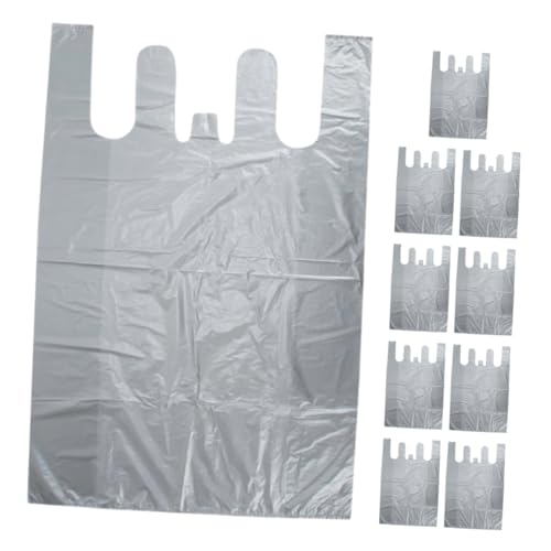 SOLUSTRE 10pcs Large Storage Bags for Clothes and Quilts Pe Material Portable Moving Bags for Blankets and Towel Organization for Home and Travel Gray
