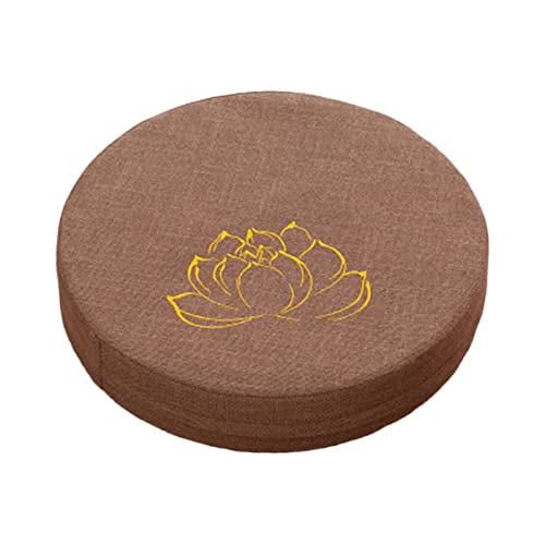 Meditation Cushion, Tibetan Meditation Cushion, Floor Cushion for Outdoor Meditation, Prayer, Living Room, Khaki 6cm