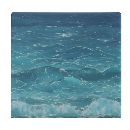 The Deep Ocean Degrees of Comfort Meditation Floor Pillow, Square Large Pillows Seating for Adults, Tufted Corduroy Cushions for Outdoor Yoga Tatami Fireplace Living Room 15x15 Inch