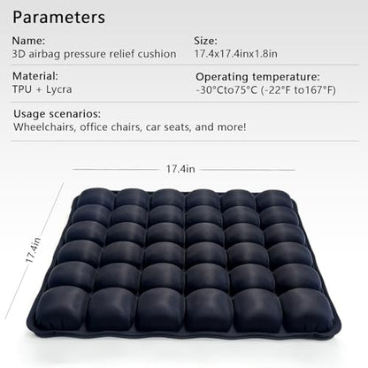 SondlorTravel Cushion Airplane Seat,Portable Air Cushion for Travel, Airplane Long Flights, Office, Car & Wheelchair