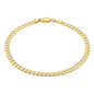 KISPER 18K Gold Plated 925 Sterling Silver Chain Bracelets for Women, Waterproof Tarnish Resistant, Curb/Rope/Figaro/Mariner Link Bracelet, 6.5, 7, 8, 9 Inch - size: 8 inches (Medium), style: Curb