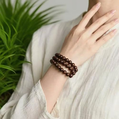 DomKim Handmade Chinese Fragrant Botanical Beads Herbal Incense Mala Bracelet Natural for Calm, Aromatherapy - size: 8mm*72