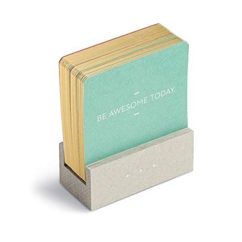Motto of the Day Card Set by Compendium: 76 unique and inspiring statements with a desktop stand - color: Motto of the Day Card Set