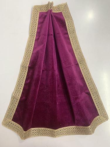 SMMS Spiritual Velvet Table Cloth Altar Tarot Spread (Wine, Small- 46cm*46cm/ 18inch*18inch) - color: Wine, size: Small- 46cm*46cm/ 18inch*18inch