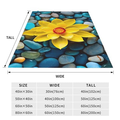 Zen Blanket Anti Pilling Throw Yoga Spa Meditation Spiritual Fleece Flannel Lightweight Cozy Bedspread Living Room Women Adults and Kids Bed Sofa 60"X50" - color: Zen1