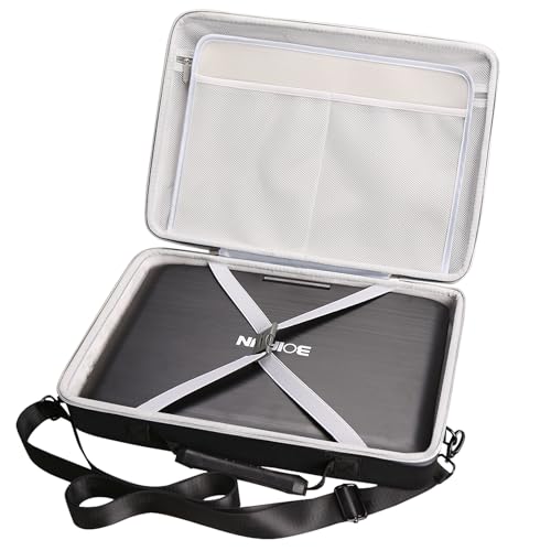 Hard Storage Case for BOIFUN/YOTON/POFOTO/PJGCWB/WONNIE 17.5" Portable DVD Player，14'' 15.5" 15.7" 16.9" With Fixed Spring Rope EVA Box (Only Case)(Only BOX) - color: Black