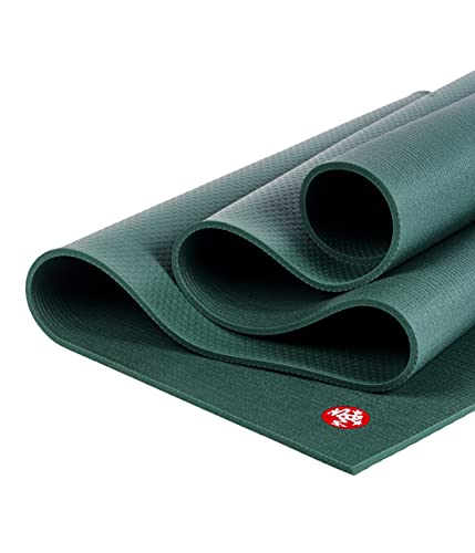 Manduka PRO Yoga Mat - 6mm | Lifetime Durability | Hygienic Construction | Premium Studio Quality | Teacher Approved - color: Black Sage, size: 68" x 26"