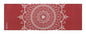 Hand Woven 100% Cotton Yoga Mat- Thick Handloom Made in India- for Gym Floor Exercise - Runner for Bedroom - color: Red