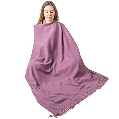 Meditation Shawl or Meditation Blanket, Shawl/Wrap, Oversize Scarf/Stole. Large. Unisex. - color: Lavender