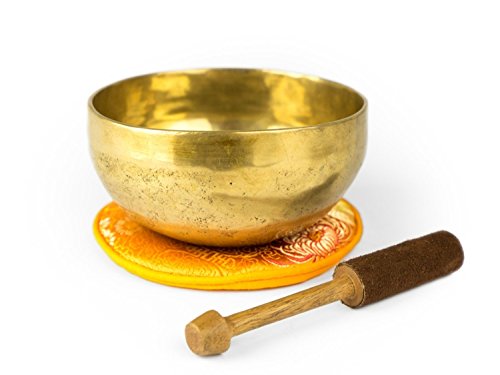 Royal Kurta 5"" traditional singing bowl,Bowl for balance, love, self control,for healing and meditation bowl with accessories, SINGING-NEW-335