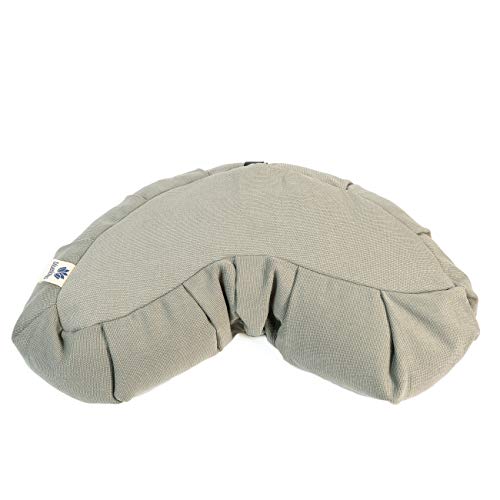 Blue Lotus Crescent Meditation Cushion