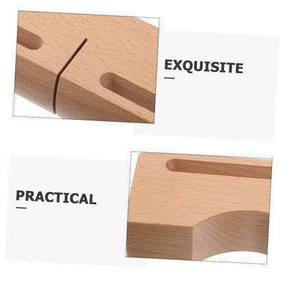 SECFOU Wooden Rhythm Percussion Block with Mallet Hardwood Musical Instrument for Adults Dual Bass Tones for Music Education and Performances