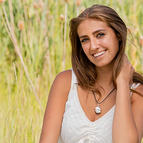 Ayana Crystals Handmade Howlite Tumbled Necklace - Howlite Crystal Stone Pendant, Statement Jewelry for Women, Trendy Bohemian Gemstone Necklace