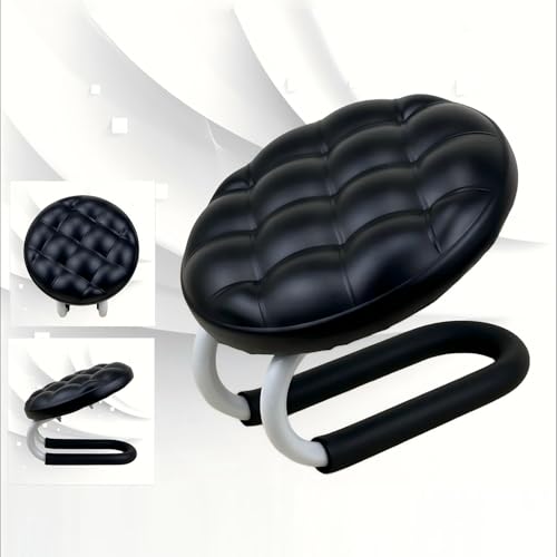Mindfulness Meditation Stool - Prayer Kneeler Seat, Soft Sturdy Cushion Design, Comfortable Portable Support, Lightweight Easy Carry Function, Excellent Relaxation Tool, Ideal Office Zen Use - color: Black
