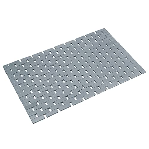 Bambo Bath Mat Bathroom Rugs Floor Wood Shower Bathtub Waterproof Non Slip Accessories 16x24 Inch Easy to Clean, Grey,1 pc - color: Grey, size: 16x 24 Inch-1 pc