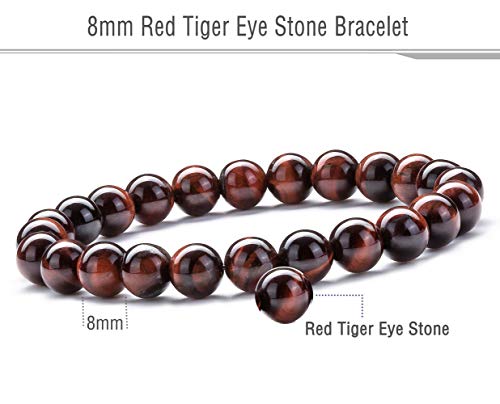 Men Women 8mm Natural Stone Lava Rock Diffuser Bracelet Elastic Yoga Agate Beads Bracelet Bangle - color: Set 6