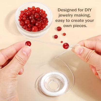AD Beads 8mm Natural Round Loose Beads 110 Pieces, for Making 108 Mala Prayer Beads Necklace, Bracelet & Yoga Meditation, Jewelry Design (Carnelian) - color: Carnelian, size: 8mm-110pcs