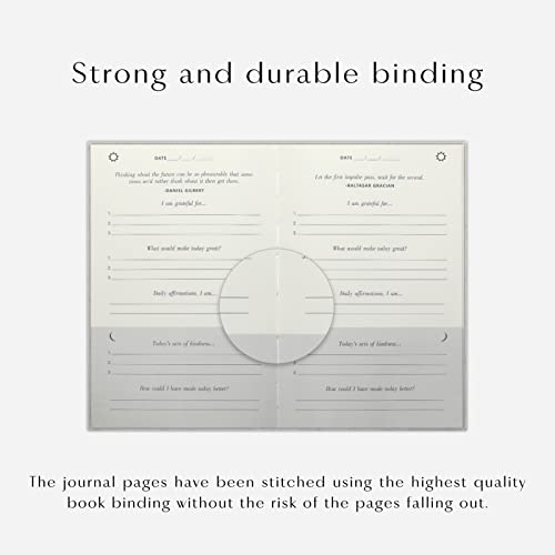 The Gratitude Journal : Five Minutes a Day for More Happiness, Positivity, Affirmation, Productivity, Mindfulness & Self Care - A Simple Effective Undated Daily Guide Planner for Women & Men (Beige) - color: Beige