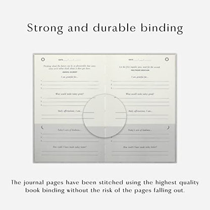 The Gratitude Journal : Five Minutes a Day for More Happiness, Positivity, Affirmation, Productivity, Mindfulness & Self Care - A Simple Effective Undated Daily Guide Planner for Women & Men (Beige) - color: Beige