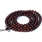 JAJAFOOK 108 Beads Genuine Rosewood Beads Bracelet Mala Rosary Wood Handmade Mala Japa Meditation Prayer Bracelet Necklace for Men Women, 06mm/08mm/10mm/12mm