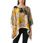 Women's Satin Cover Up Short Poncho Tops Sheer Chiffon Boho Pashmina Shawl Beach Soft Shawl - color: Style27