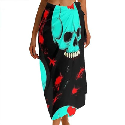 Women's Lightweight Long Scarf Thin Scarf Beach Headscarf Wimwear Bikini Wrap - color: Color632