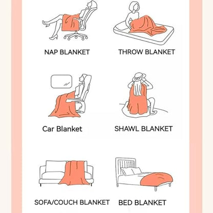 UKELER Soft Faux Fur Throw Blanket 50''x60'' Solid Reversible Shaggy Blanket Plush Thick Fluffy Blankets Throws for Bed, Couch, Sofa, Office, Camping Dark Grey - color: D-dark Grey, size: 50''x60''