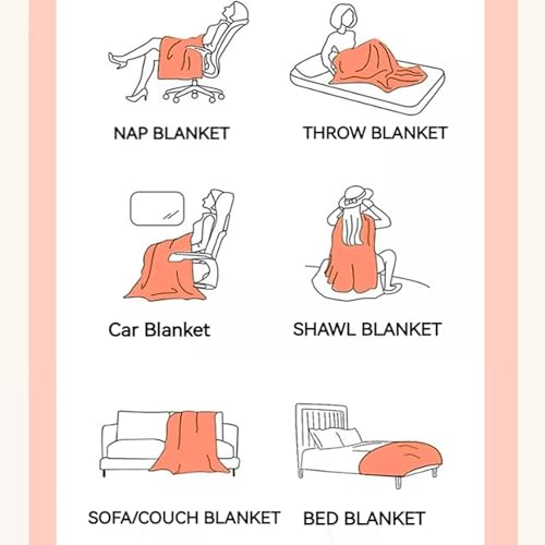 Faux Fur Throw Blanket Plush Thick Fleece Blanket Fluffy Cozy Soft Warm Blankets Throws for Bed, Couch, Sofa, Office, Camping 50''x60'' Camel - color: D-camel, size: 50''x60''
