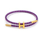 Steel Bracelet Link, Adjustable H-shape Wire Rope Bracelet, Lucky Jewelry with Titanium Buckle for Birthday, Valentine's, Graduation, Fashion Gift for Women, Men, Lovers, Friends - color: purple pink