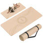 Large Yoga Mat Thick, 76"x32"x0.31"Wide POE Exercise Mat with Non-Slip Surface & Carry Strap, Anti-Tear Workout Mat for Yoga, Pilates, Fitness - color: Coffee Cream